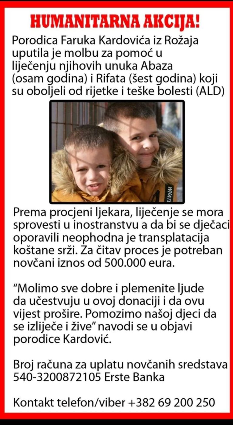 PETNJIČKE NVO POKREĆU AKCIJU ZA POMOĆ BRAĆI KARDOVIĆ