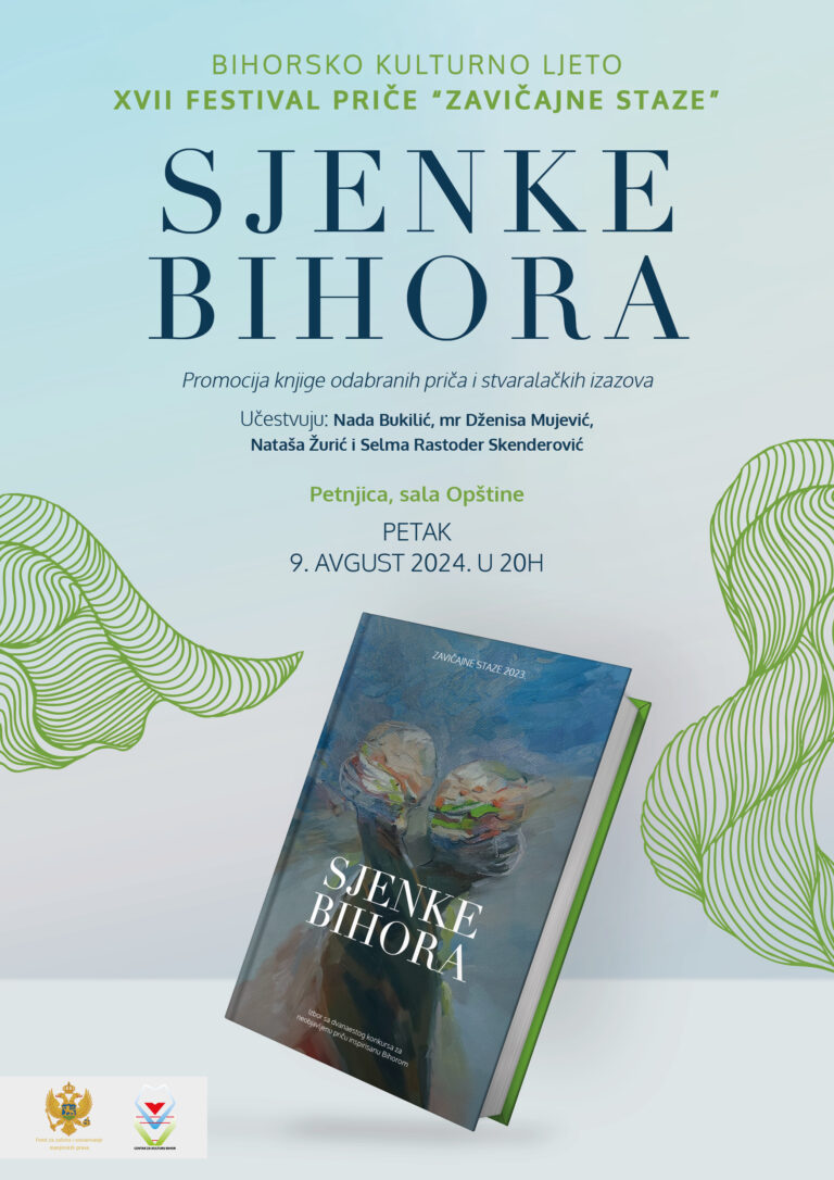 NEVLADINA ORGANIZACIJA CENTAR ZA KULTURU BIHOR: Iz štampe izašla knjiga „Sjenke Bihora